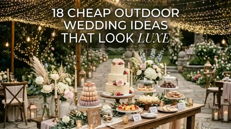 18 Cheap Outdoor Wedding Ideas That Look Luxe