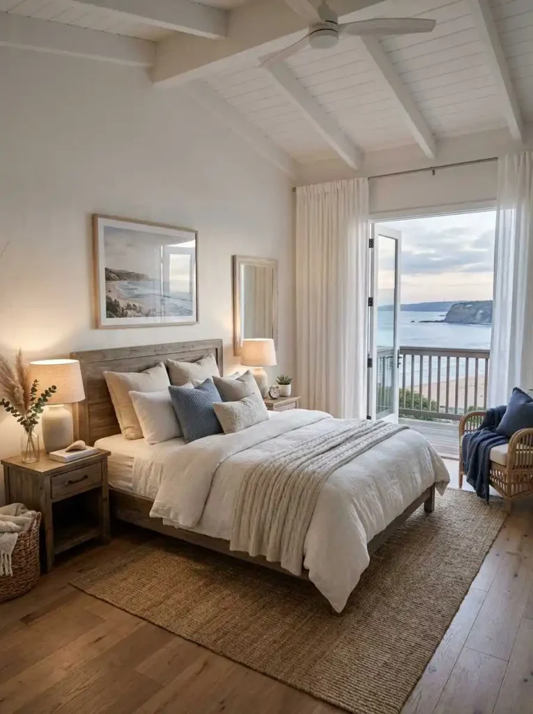 Airy Curtain Coastal Room