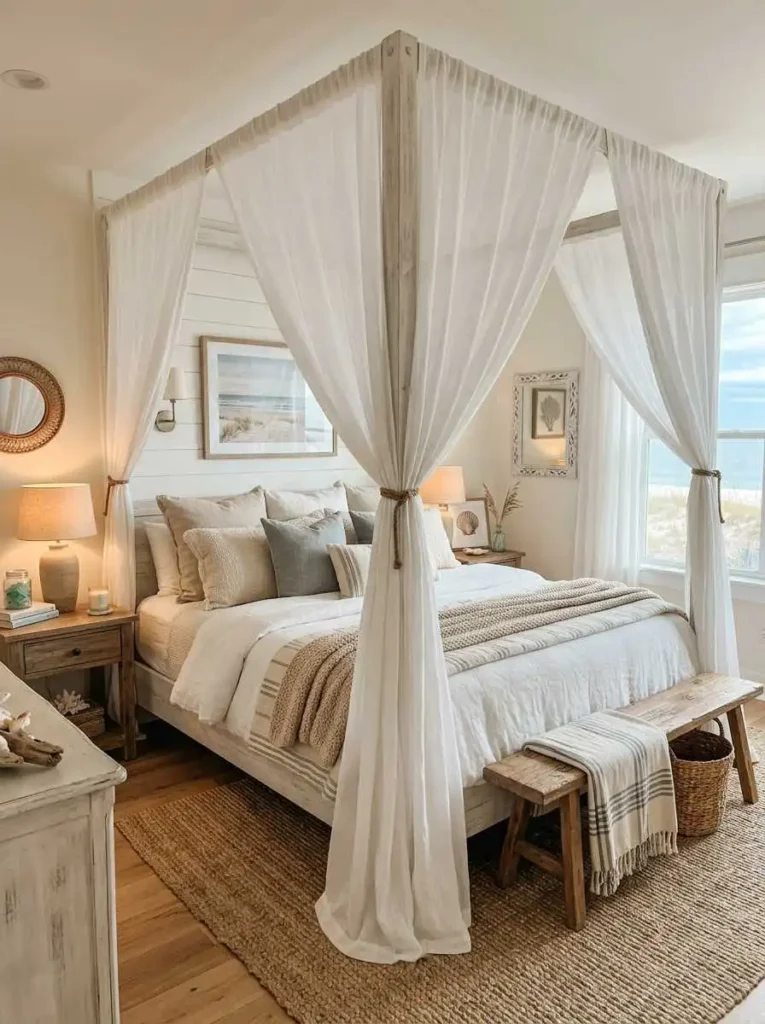 Coastal Canopy Bed Style