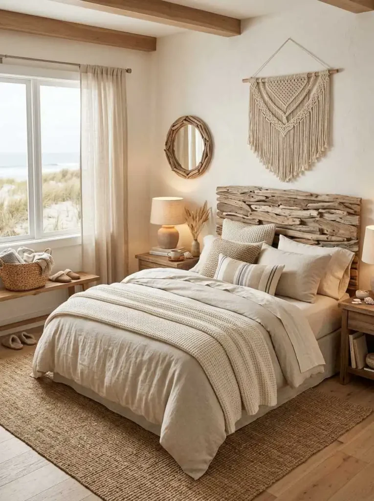 Driftwood-Inspired Bedroom Style