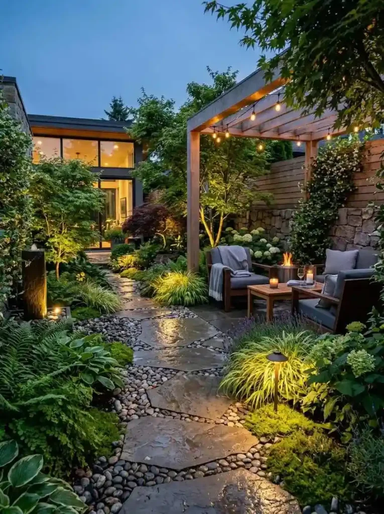 ElegantStonePathwayGarden