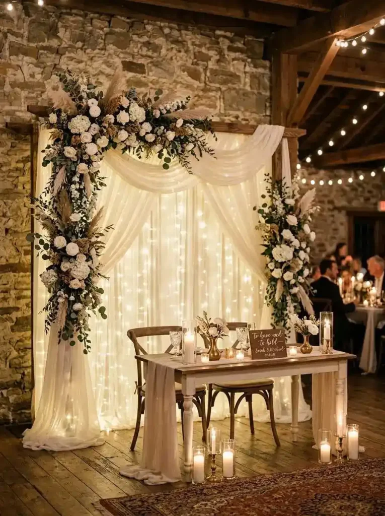 FairyLightBackdropWall
