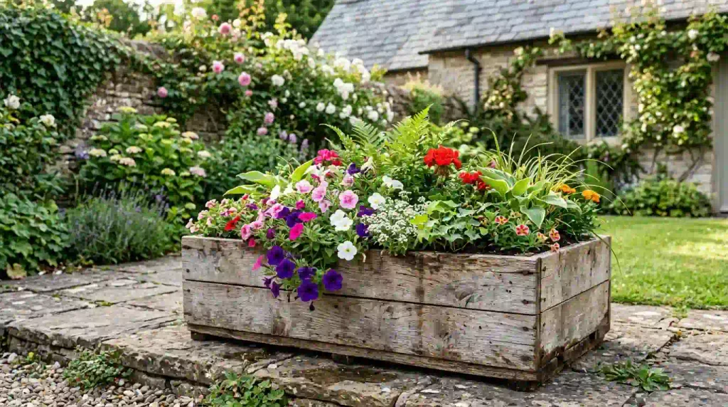 Pastel Floral Mix Planter