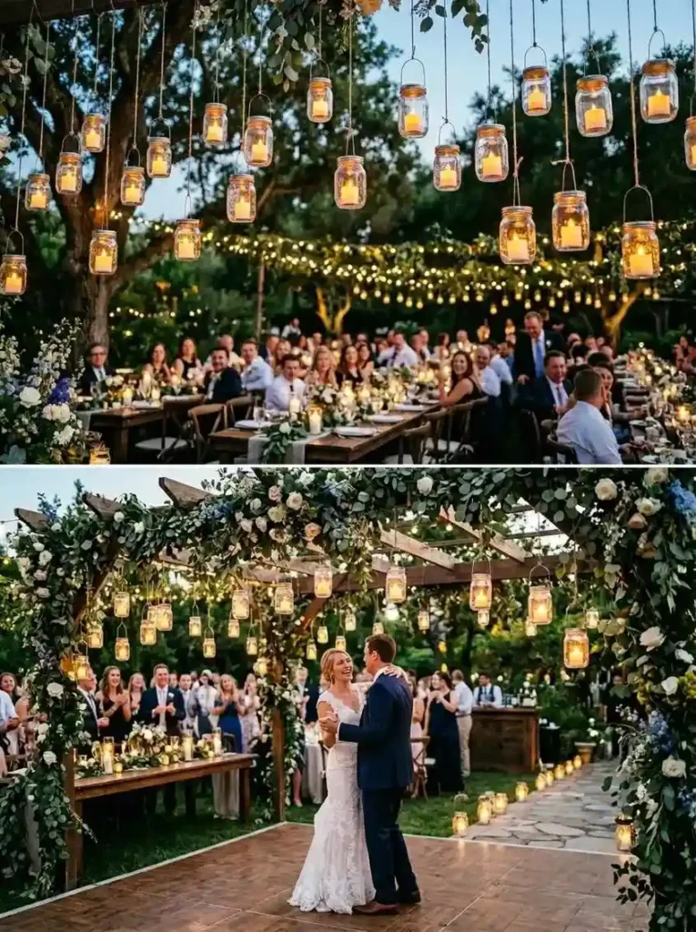 RomanticHangingMasonJars