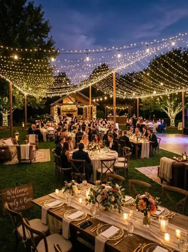 RomanticStringLightCanopy