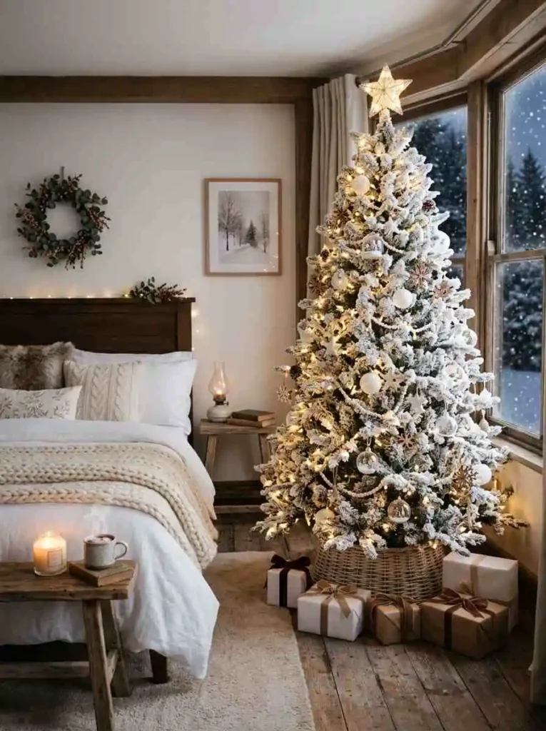 Snow-Flocked Winter Tree