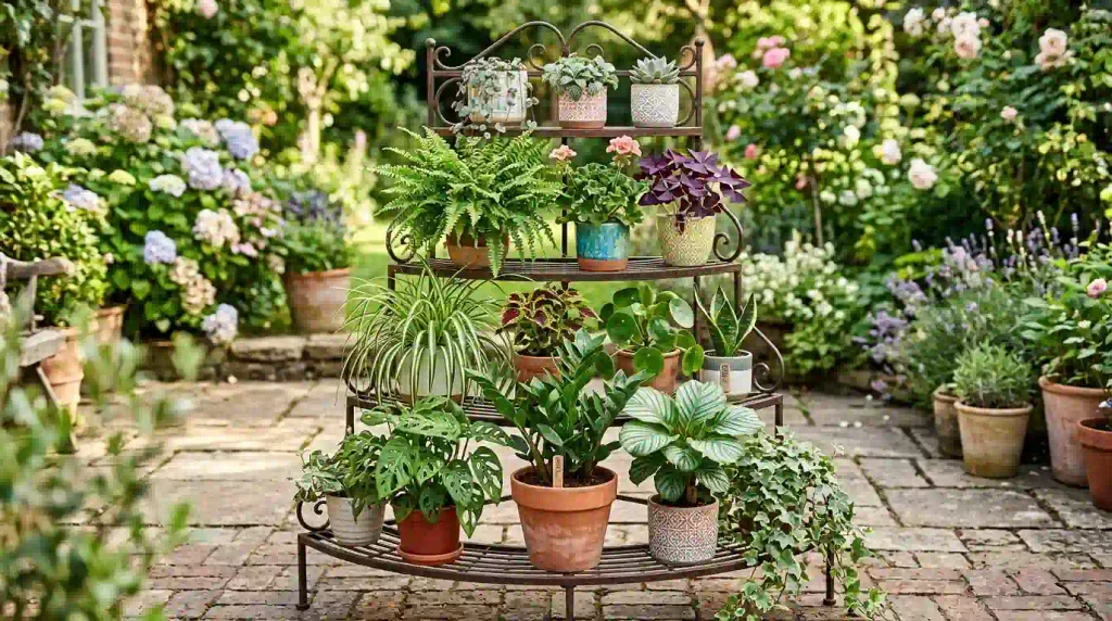 Tiered Plant Stand Display