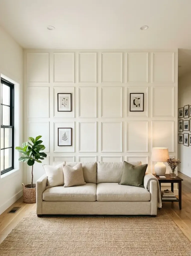 DIY Picture Frame Wall Molding