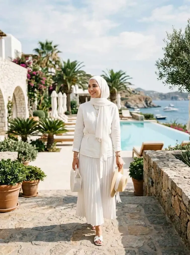 Chic All-White Summer Outfit