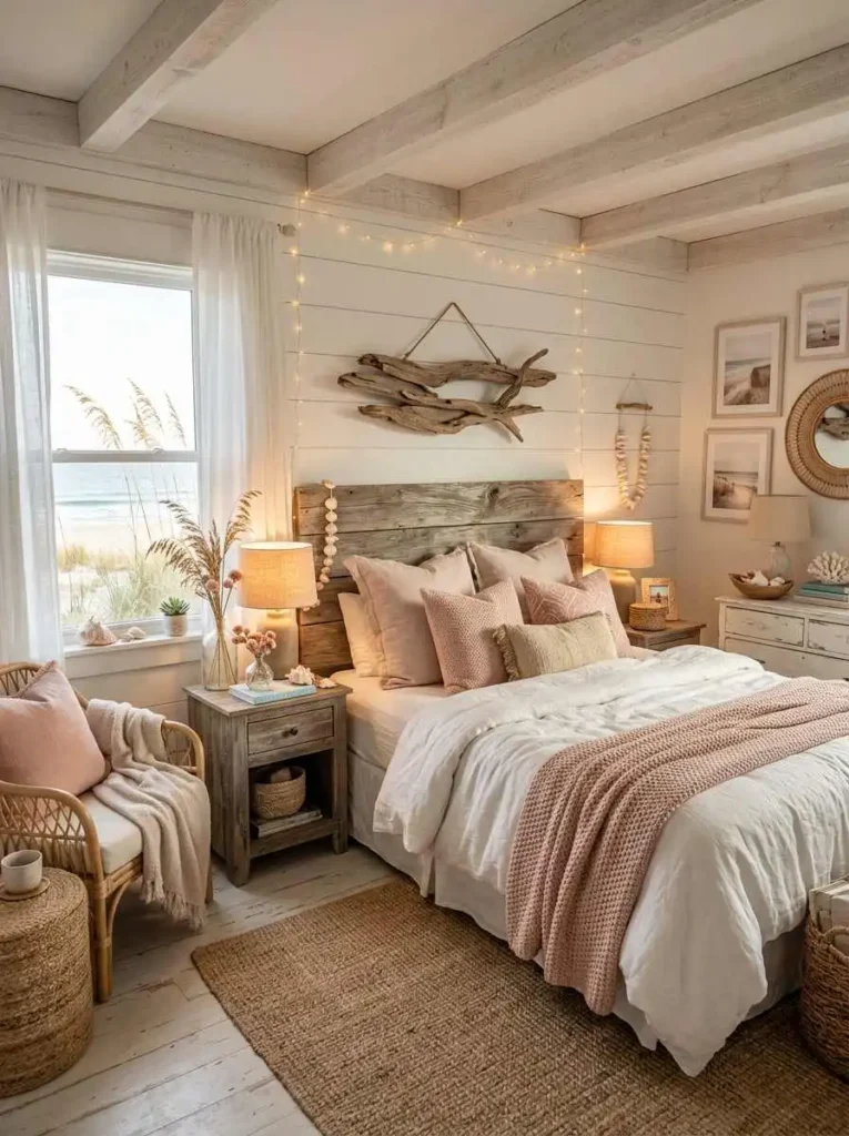Driftwood and Pink Decor Mix