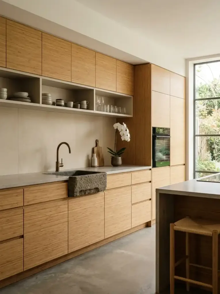 Bamboo Cabinet Front
