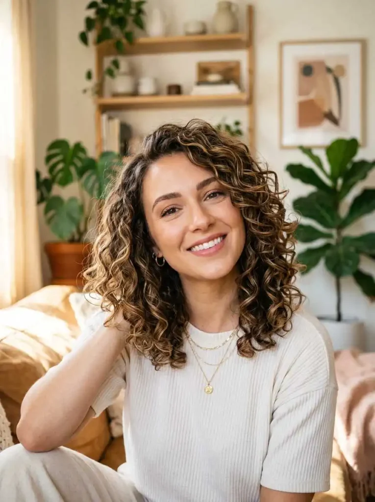 Curly Lob with Soft Layers