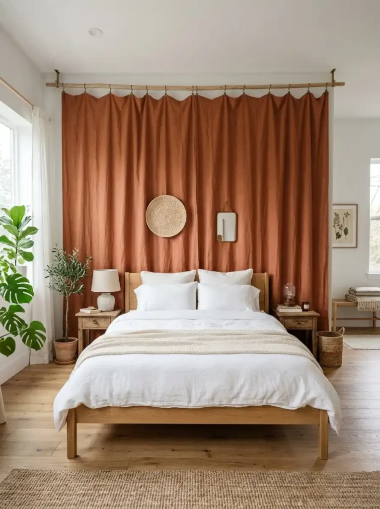 Hang Fabric as a Statement Wall
