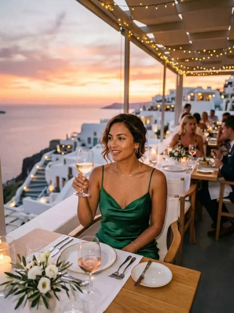 Satin Slip Dress Vacation Look