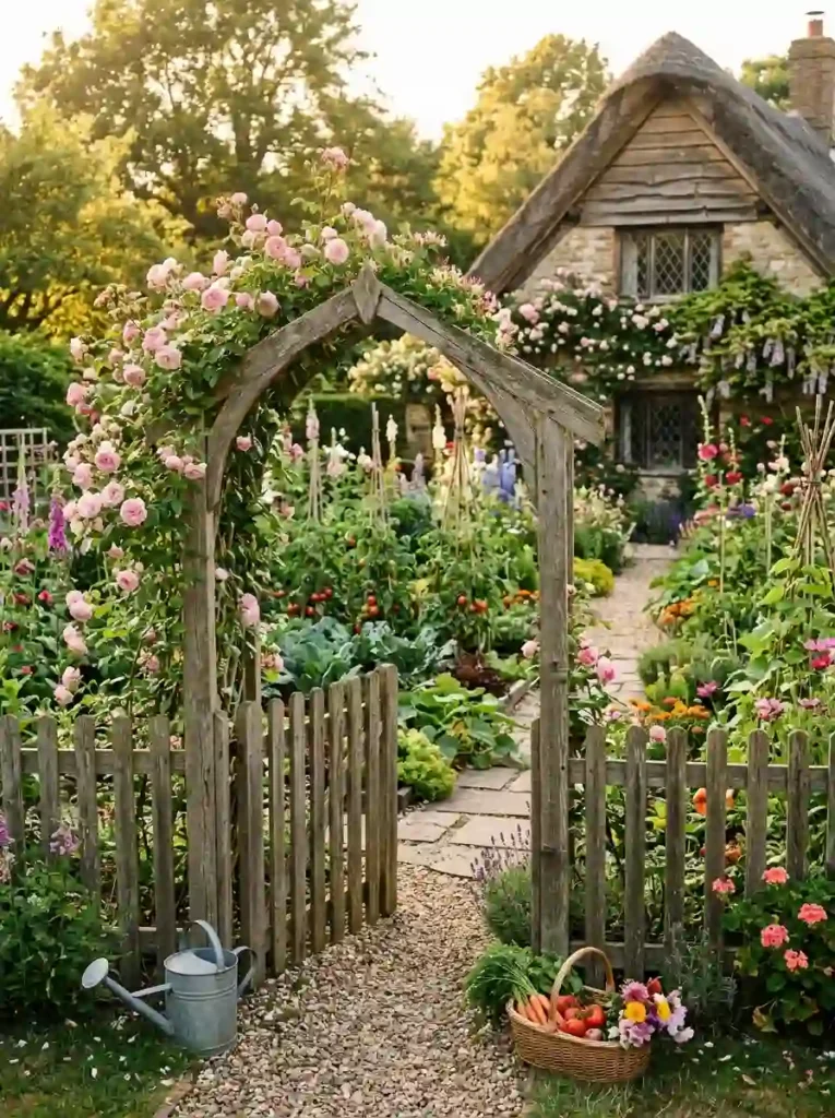 13. Cottage-Style Vegetable Garden