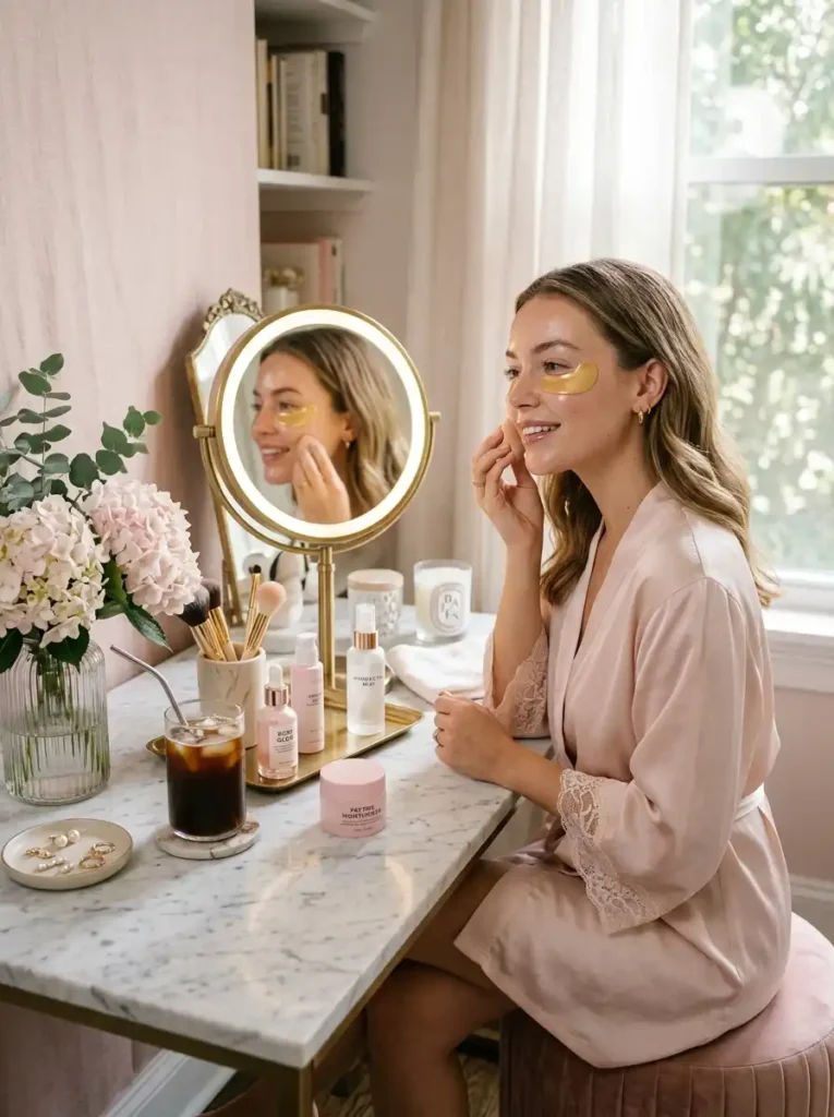 13. Under-Eye Patch Morning Routine