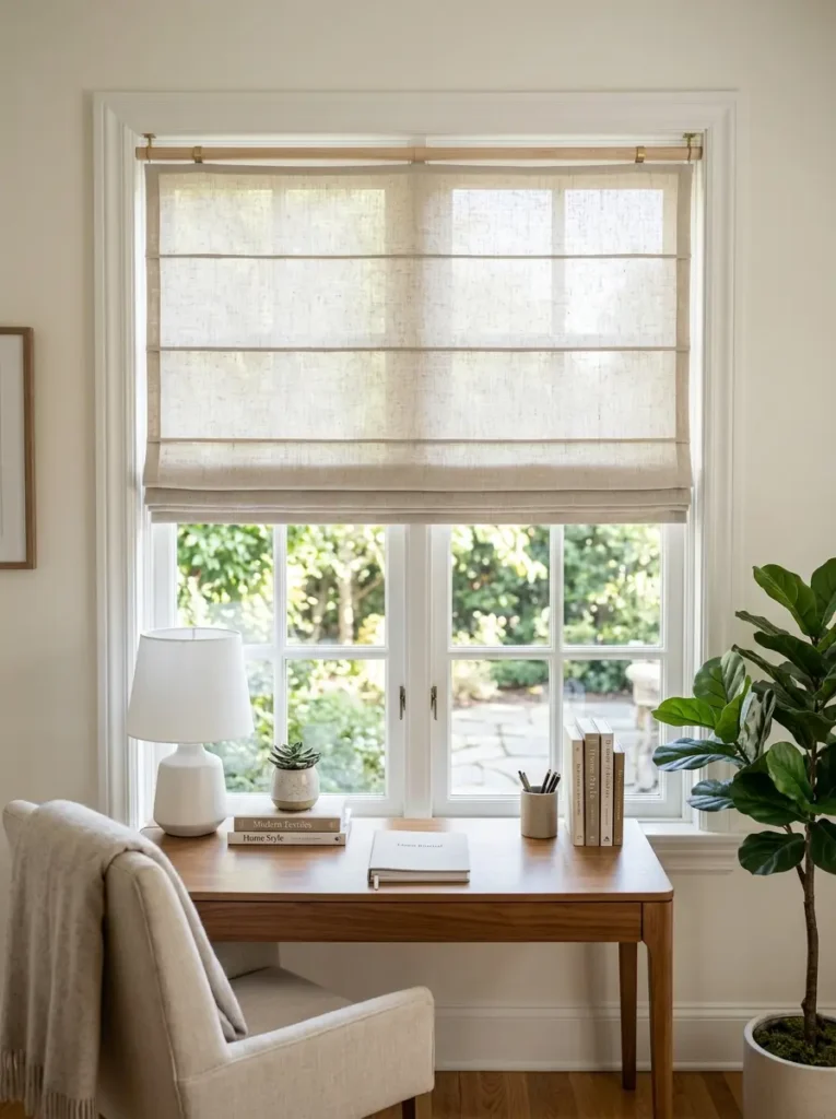 DIY Faux Roman Shades