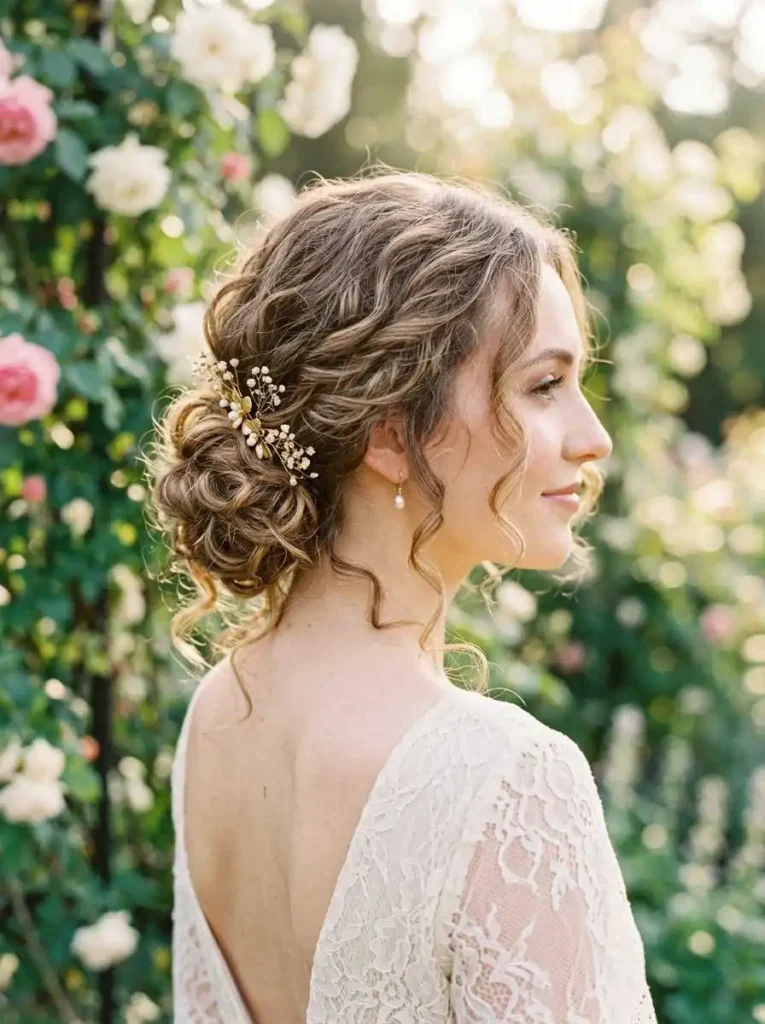 Loose Curly Updo