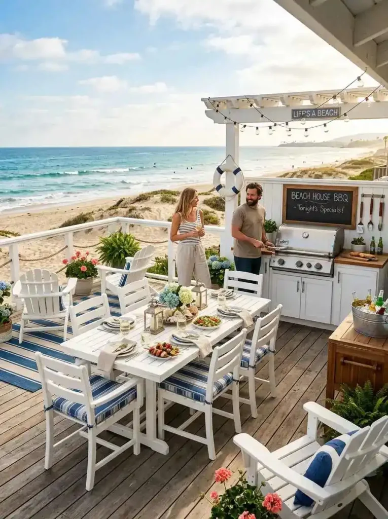 CoastalInspiredBBQDeck