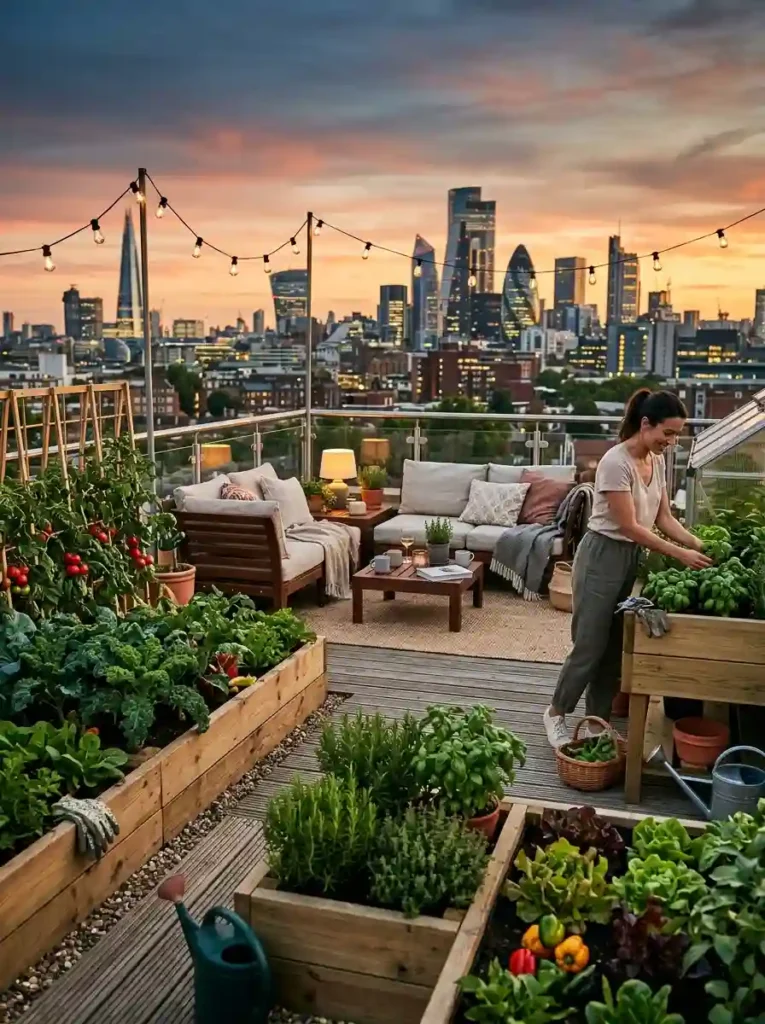 14.Rooftop Vegetable Garden