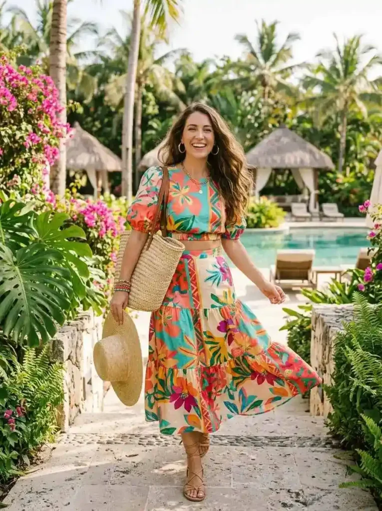 ColorfulMatchingSkirtSet