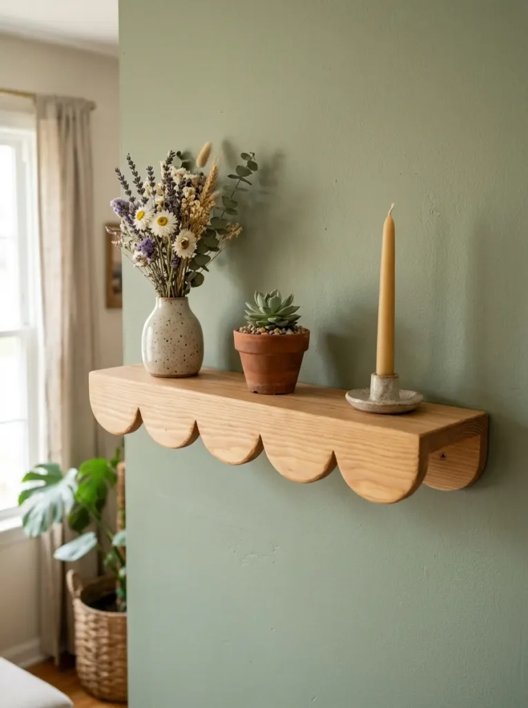 DIY Scalloped or Arch Shelf