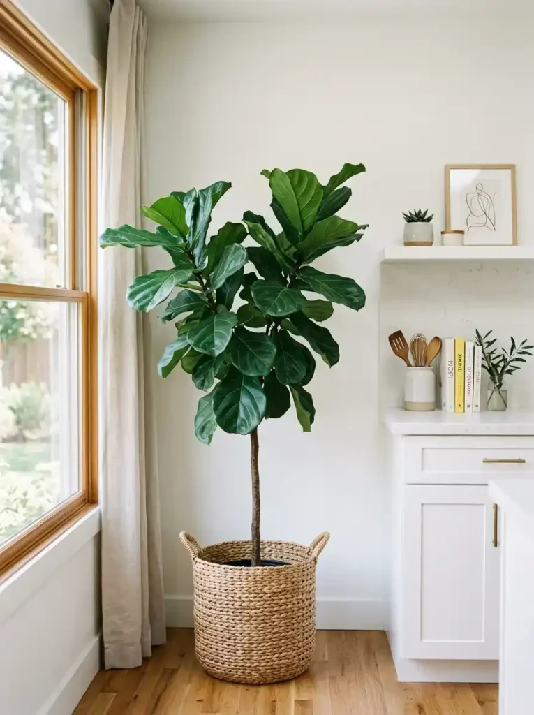 Statement Indoor Trees in the Kitchen
