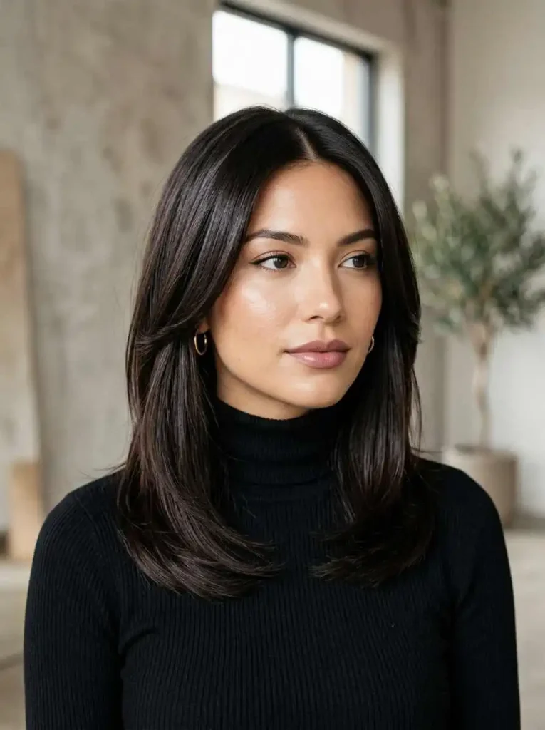 Sleek Layers with Center Part