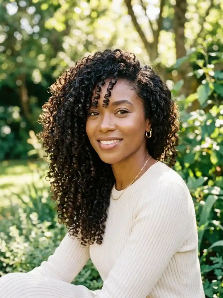 Black Tea Curl Refresh Routine