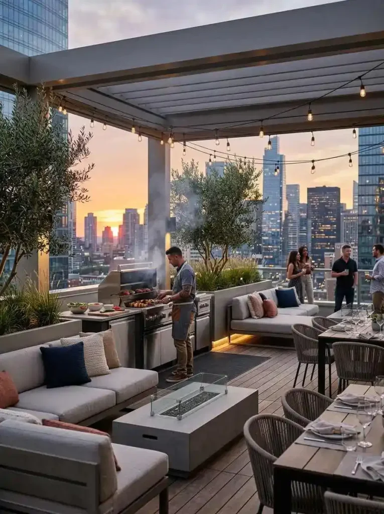 LuxuryRooftopBBQLounge