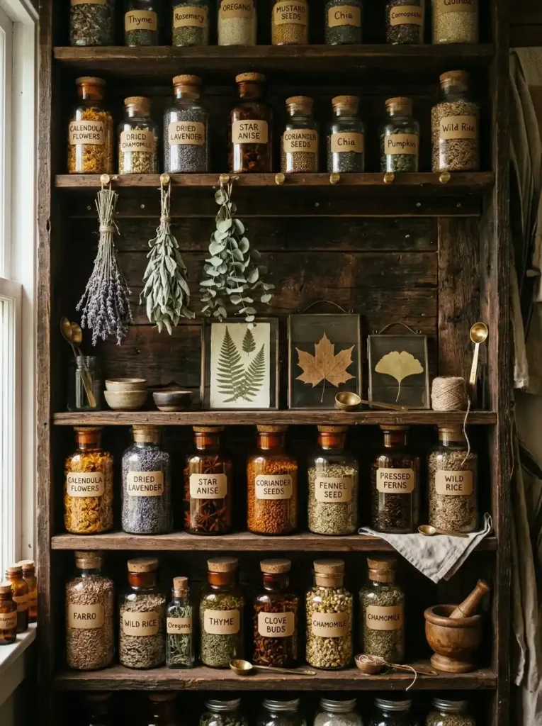 Botanical Apothecary Pantry Shelving

