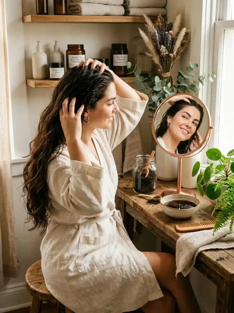 Black Tea for Reducing Hair Shedding