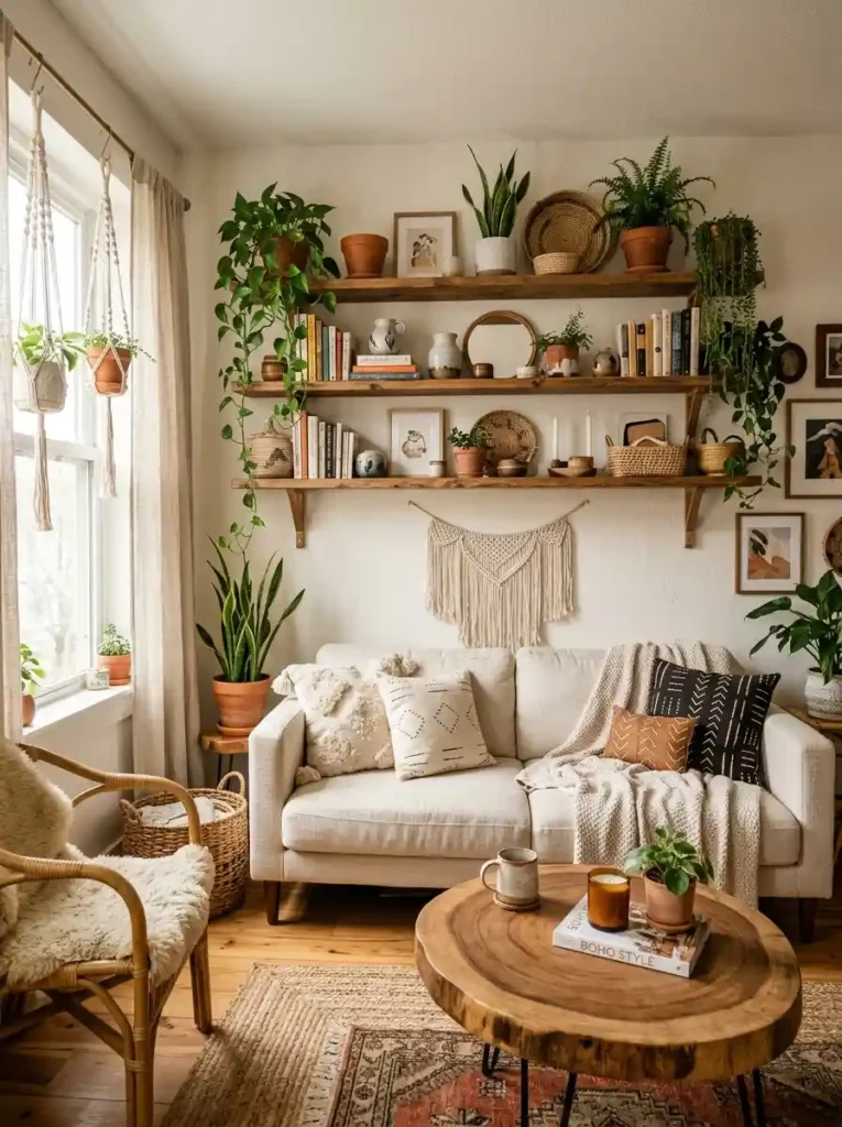 2.Cozy Floor Seating Boho Setup