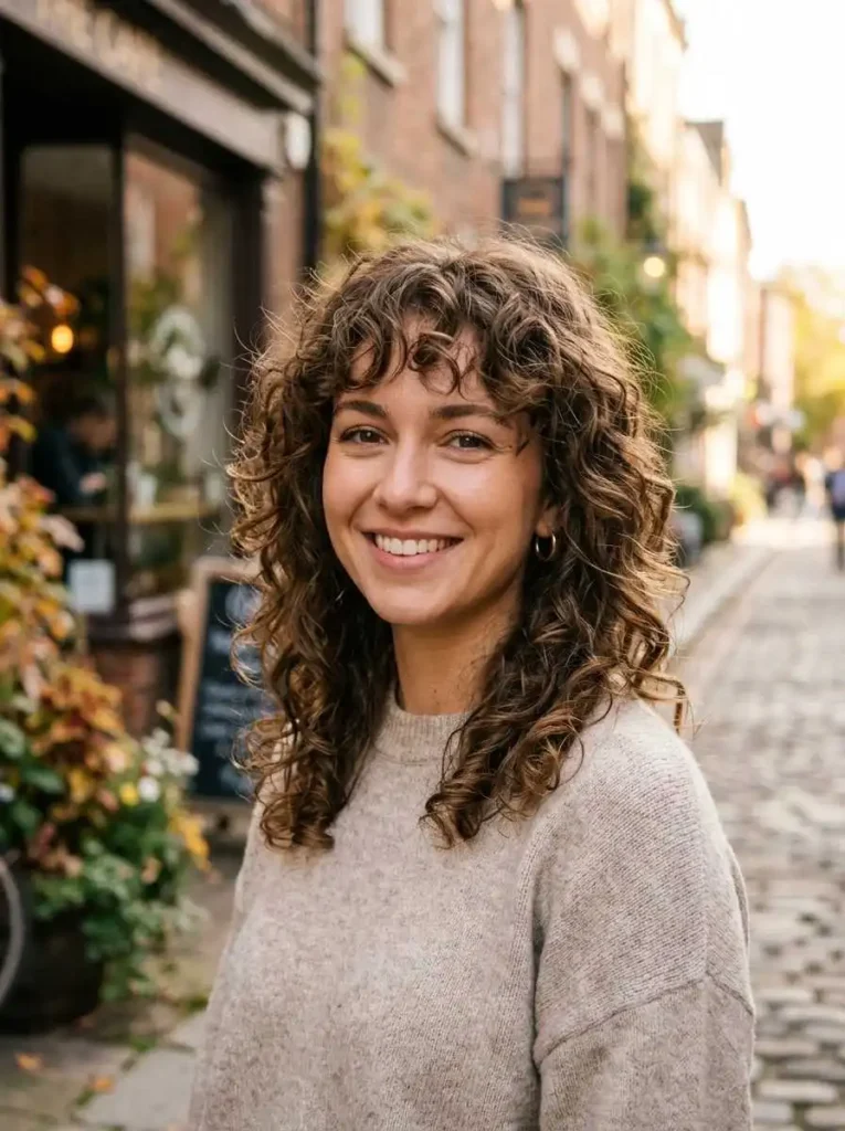 Curly Shag Haircut