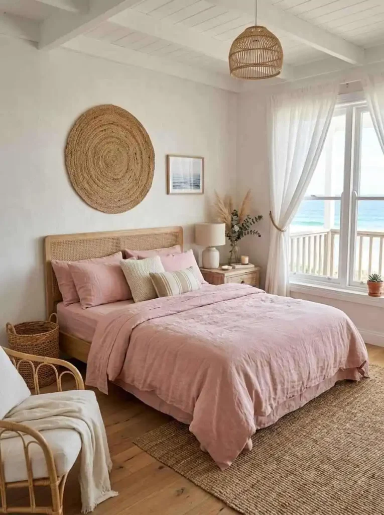 PinkLinenBeddingSetup