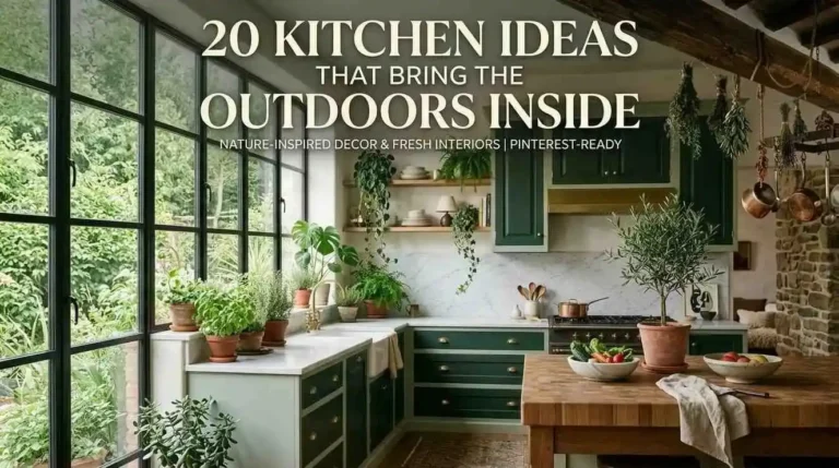 20 Kitchen Ideas That Bring the Outdoors Inside