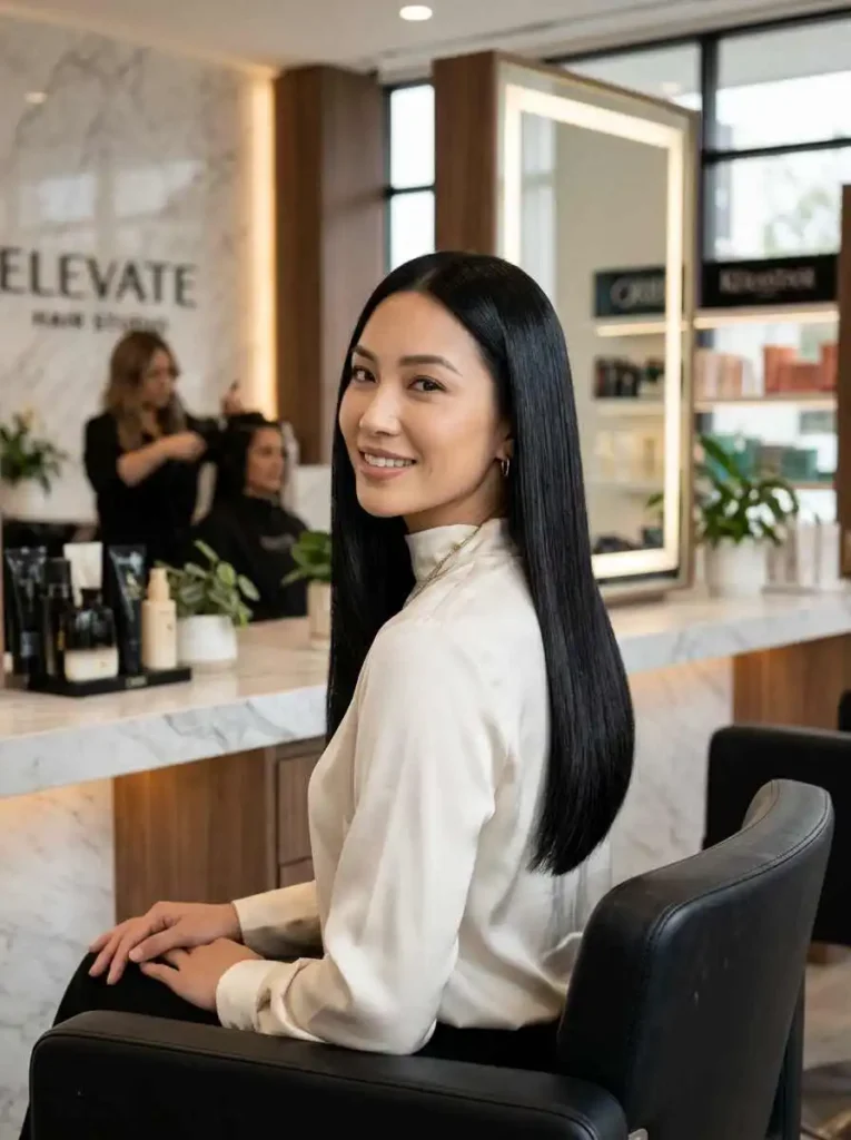 Sleek U-Shaped Haircut