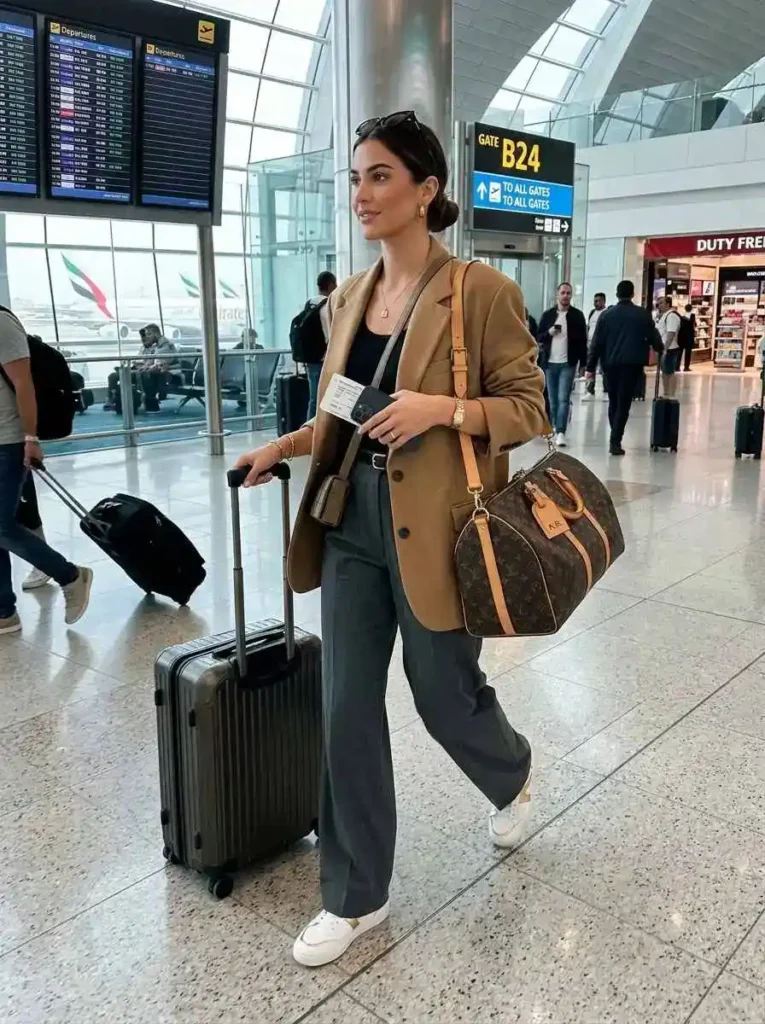 ChicAirportOutfitwithBlazer