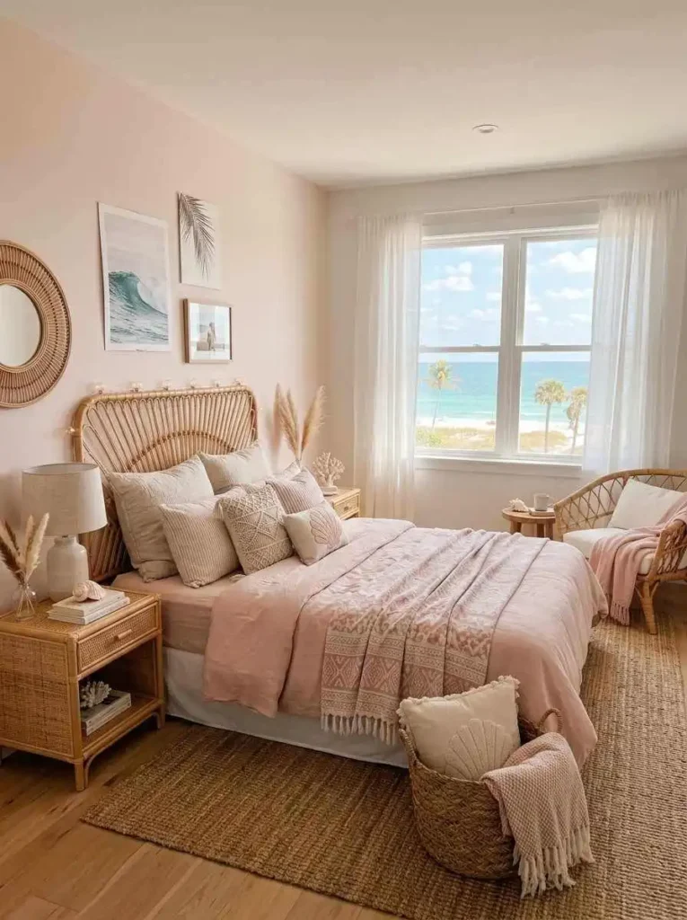 CoastalBedroomwithRattanAccents