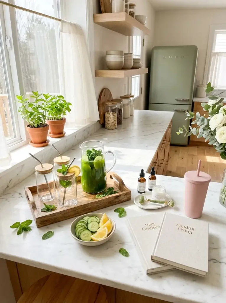 4. Green Juice Glow-Up Routine