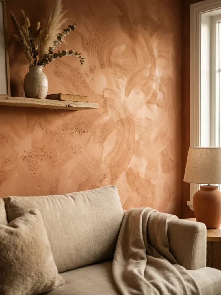 DIY Limewash or Textured Paint Wall