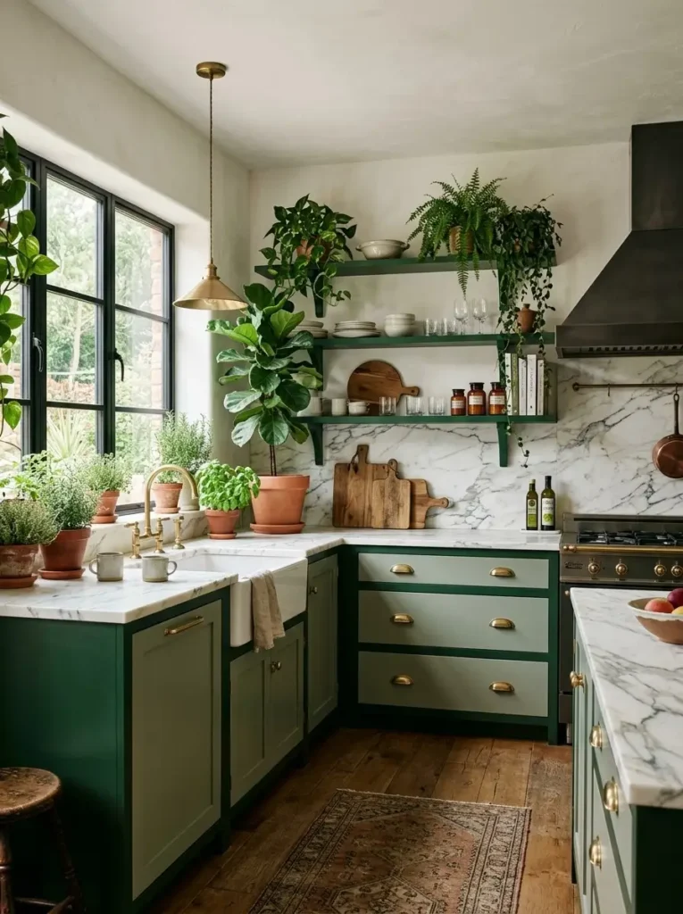 Built-In Windowsill Herb Garden