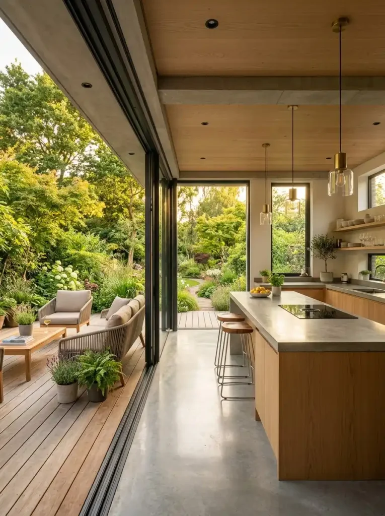 Floor-to-Ceiling Garden View Windows