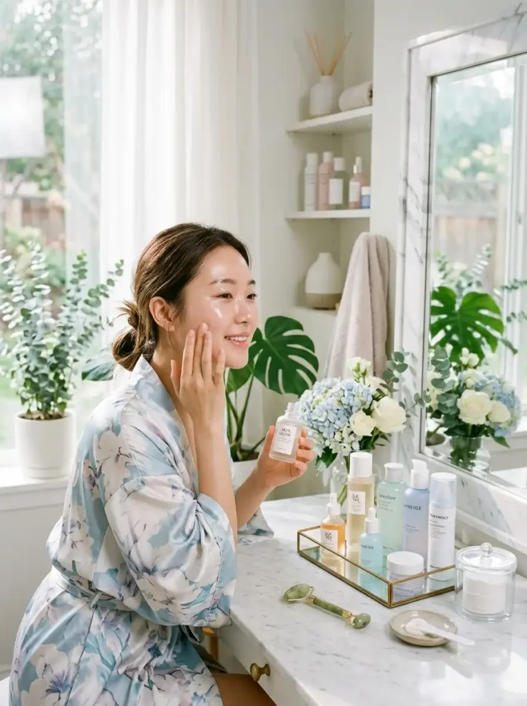 8. Glass Skin Hydration Layering