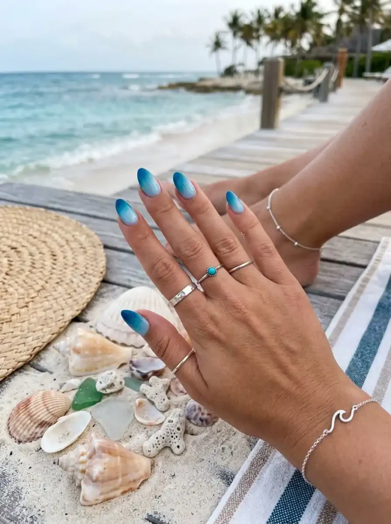 8. Ocean Blue Ombré Serenity
