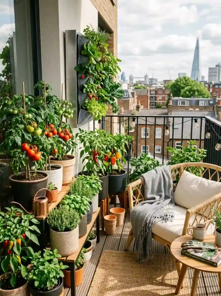 8.Balcony Vegetable Garden