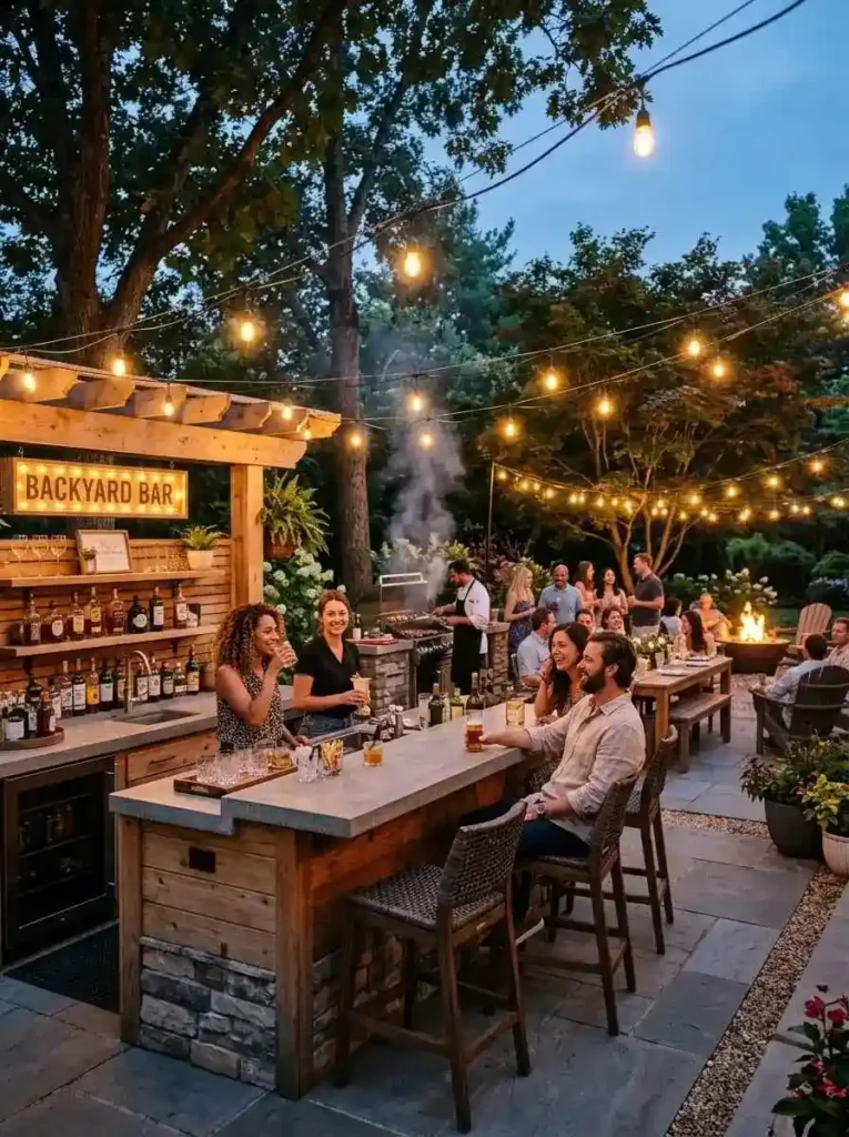BohoBackyardBBQSetup