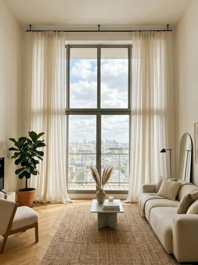 Ceiling-Mounted Curtain Rods