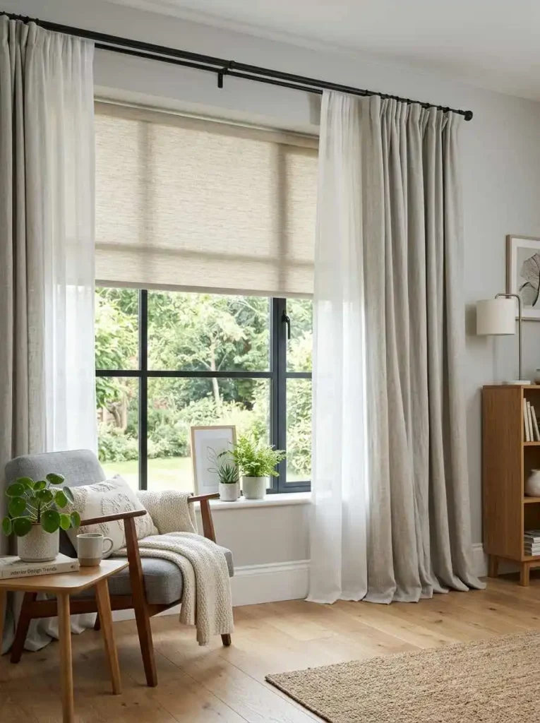 Curtain + Blind Combo