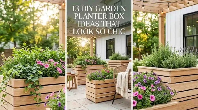 13 DIY Garden Planter Box Ideas That Look So Chic